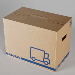 Caja de cartón Ikea
